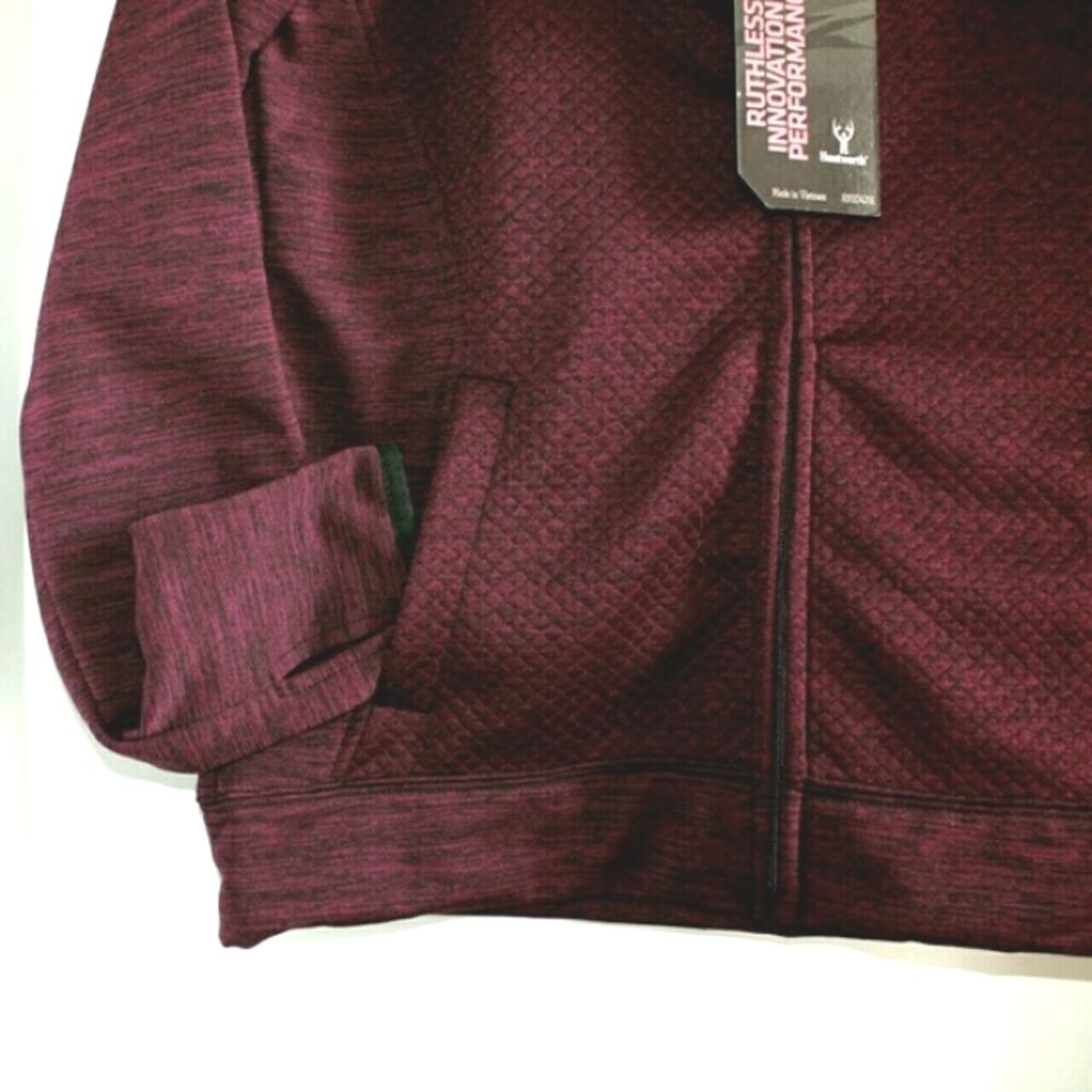 Huntworth Ladies Full Zip Performance Knit Hoodie - Picture 8 of 8